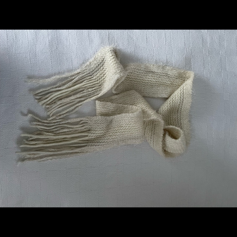 Cream Winter Scarf